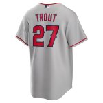 mens los angeles angels mike trout nike silver road replica player name jersey | MLB Jerseys & Hats Collection at Los Angeles Angels