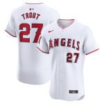 mens los angeles angels mike trout nike white home elite player jersey | MLB Jerseys & Hats Collection at Los Angeles Angels
