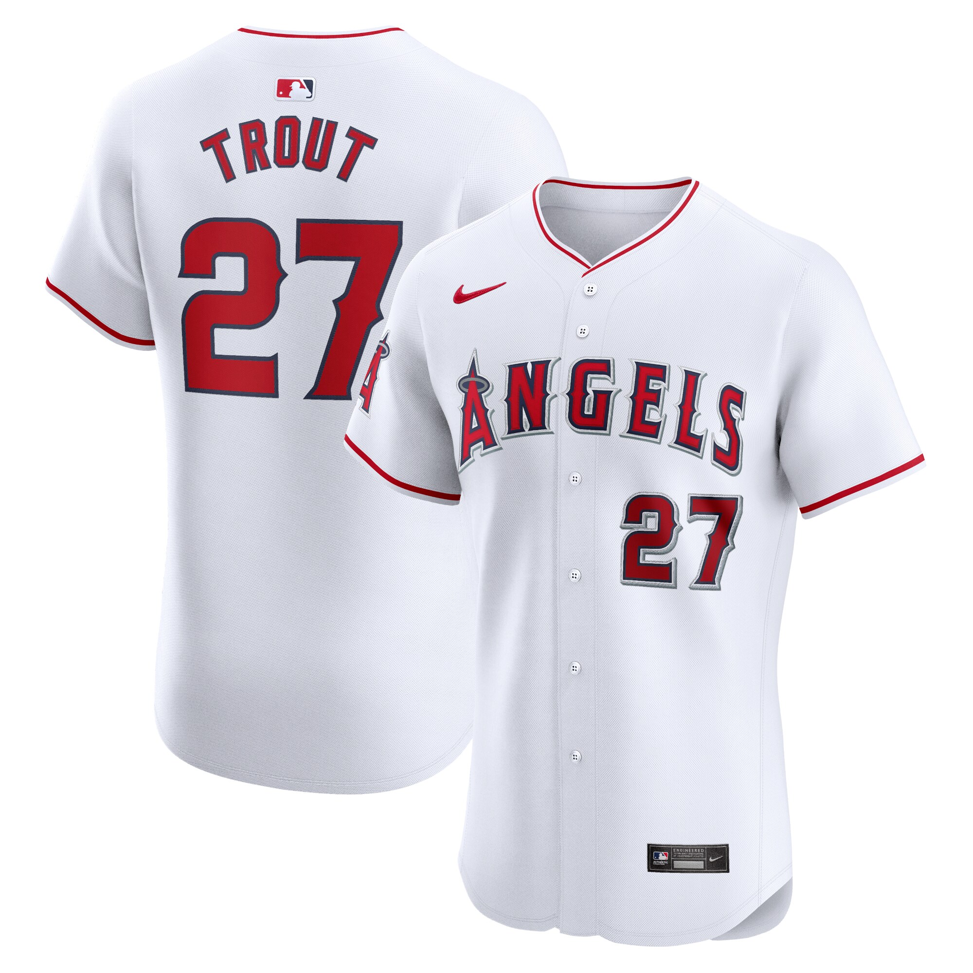 mens los angeles angels mike trout nike white home elite player jersey | MLB Jerseys & Hats Collection at Los Angeles Angels