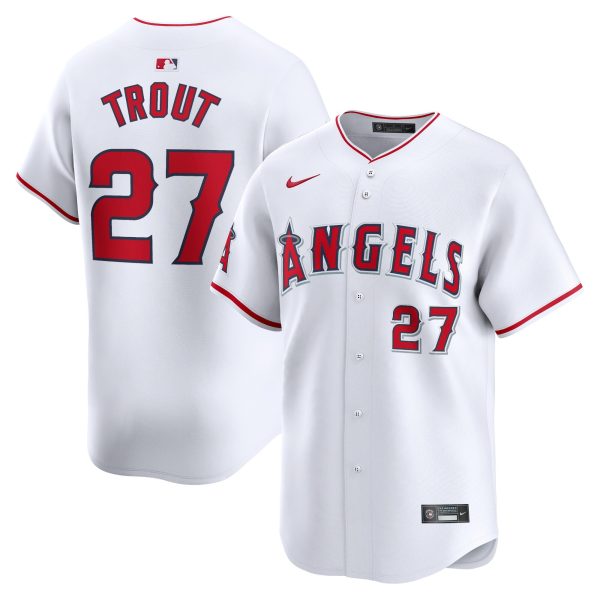 mens los angeles angels mike trout nike white home limited player jersey | MLB Jerseys & Hats Collection at Los Angeles Angels