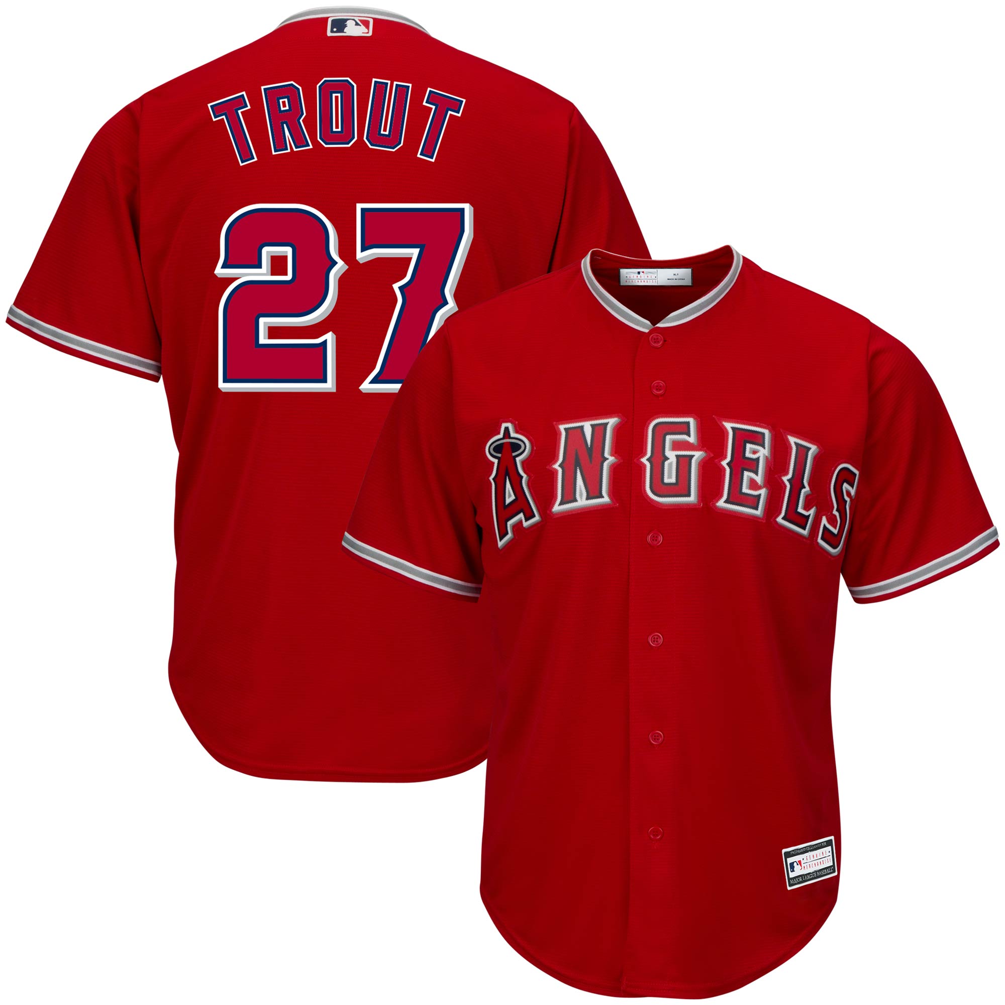 mens los angeles angels mike trout red big  tall replica player jersey | MLB Jerseys & Hats Collection at Los Angeles Angels