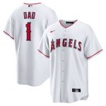 mens los angeles angels nike white 1 dad home replica jersey | MLB Jerseys & Hats Collection at Los Angeles Angels
