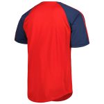 mens los angeles angels stitches red button-down raglan fashion jersey | MLB Jerseys & Hats Collection at Los Angeles Angels