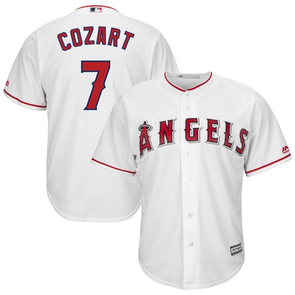 mens los angeles angels zack cozart majestic white home cool base player jersey | MLB Jerseys & Hats Collection at Los Angeles Angels
