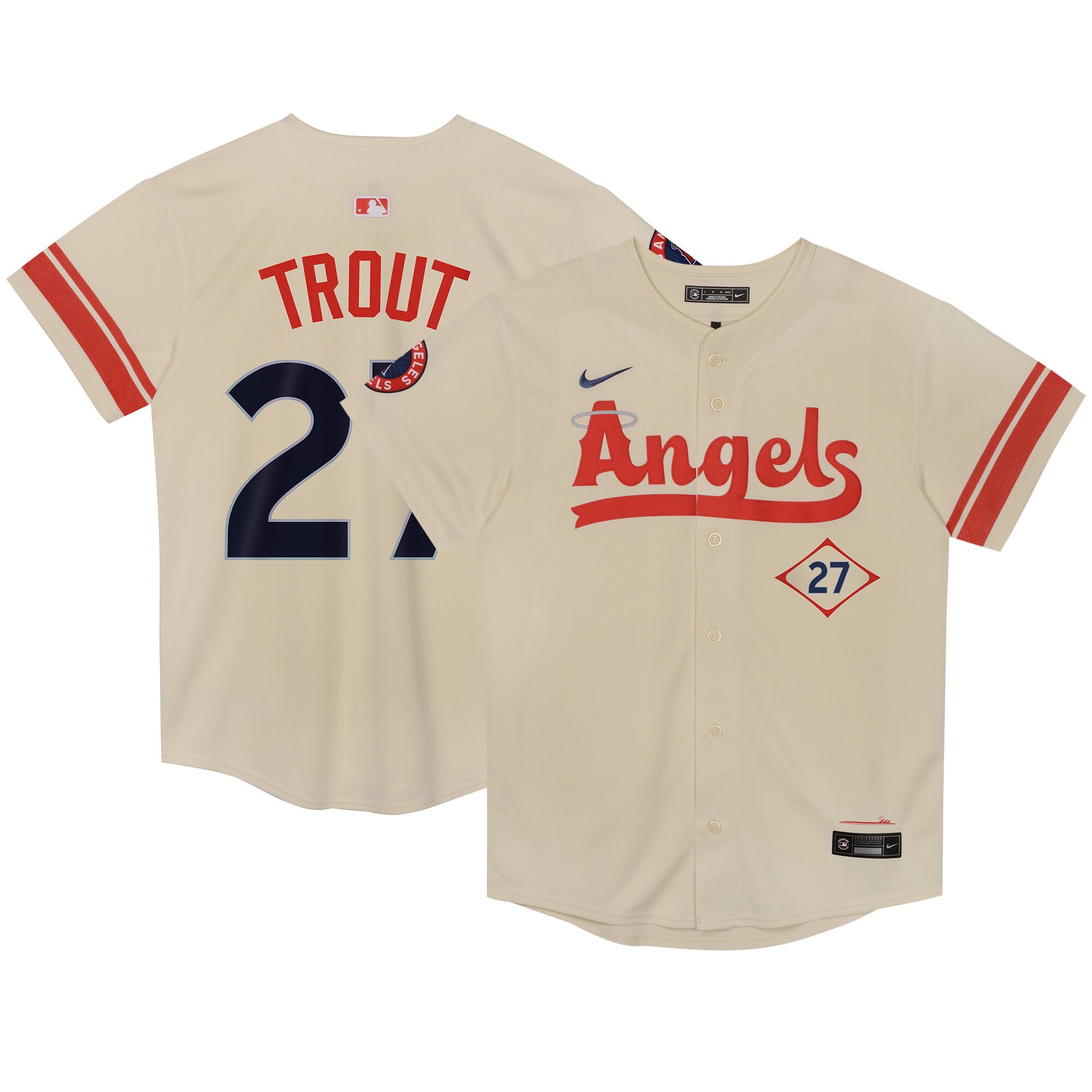 preschool los angeles angels mike trout nike cream city connect limited player jersey | MLB Jerseys & Hats Collection at Los Angeles Angels