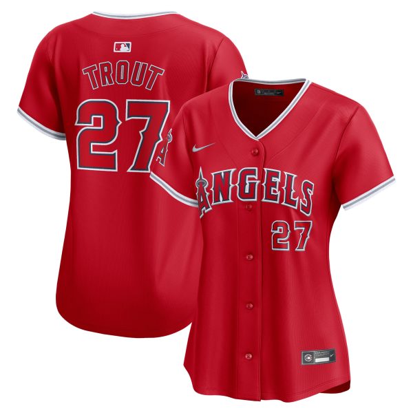 womens los angeles angels mike trout nike red alternate limited player jersey | MLB Jerseys & Hats Collection at Los Angeles Angels