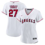 womens los angeles angels mike trout nike white home replica player jersey | MLB Jerseys & Hats Collection at Los Angeles Angels