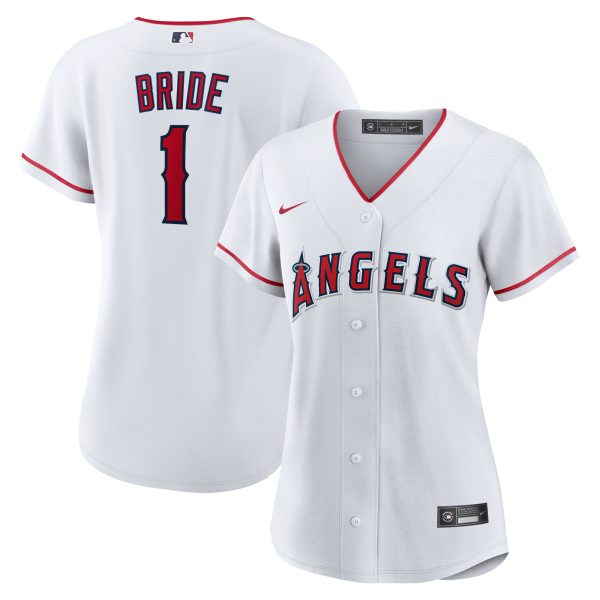 womens los angeles angels nike white 1 bride home replica jersey | MLB Jerseys & Hats Collection at Los Angeles Angels
