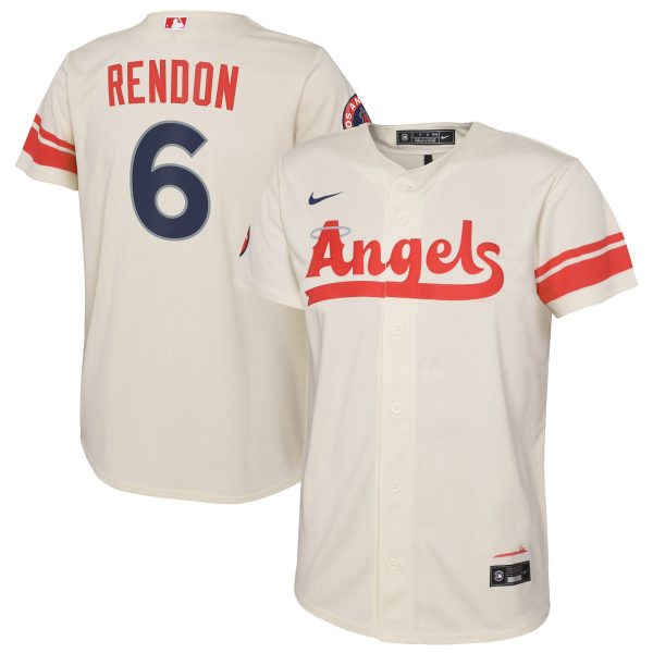 youth los angeles angels anthony rendon nike cream city connect replica player jersey | MLB Jerseys & Hats Collection at Los Angeles Angels