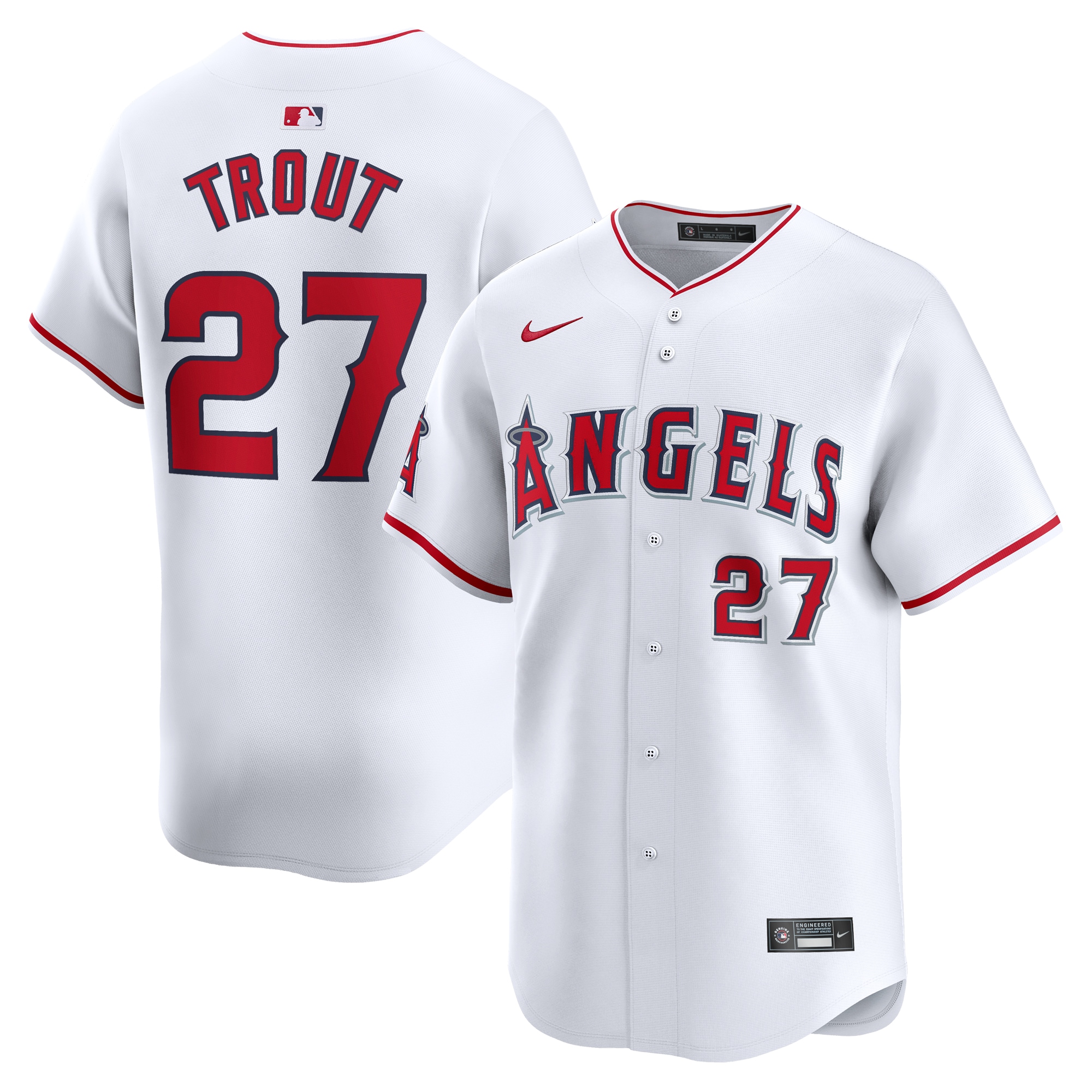 youth los angeles angels mike trout nike white home limited player jersey | MLB Jerseys & Hats Collection at Los Angeles Angels